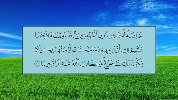 سورة الأحزاب (الآية 41 ~ الآية 52) - ياسر بن راشد الدوسري