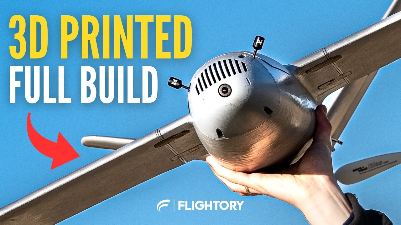 Самолет с неподвижным крылом, напечатанный на 3D-принтере – полный цикл сборки | Stork