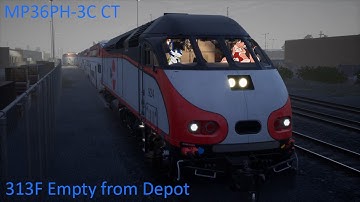313F Empty from Depot - MP36PH-3C CT - Train Sim World 2020