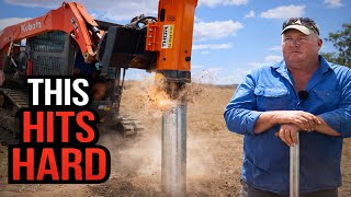 THOR TH43 Fencing Game Changer? Game Changing Hydraulic Post Driver