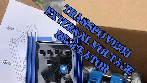 How to install a Transpo v1200 external voltage regulator from brand x