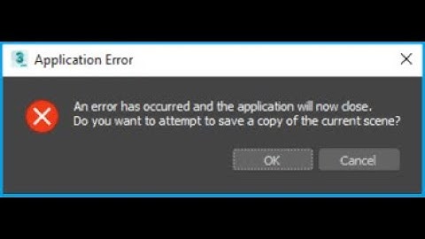 3Ds Max Error Solved