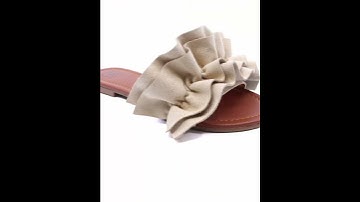 Sandals|Ruffle Slides 🔆 #shortvideo