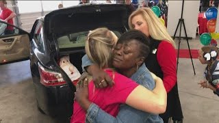 Local veteran receives new car full of gifts