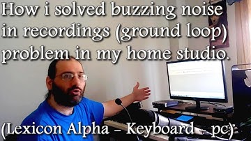 How i solved buzzing noise problems (ground loop) in my home studio
