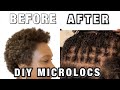 Pt. 1- 2020 DIY MICROLOCS / Pt. 1- INTERLOCKS INSTALLATION | Starter Locs | 4C Hair