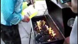 BBG Grill Explodes Dudes Face