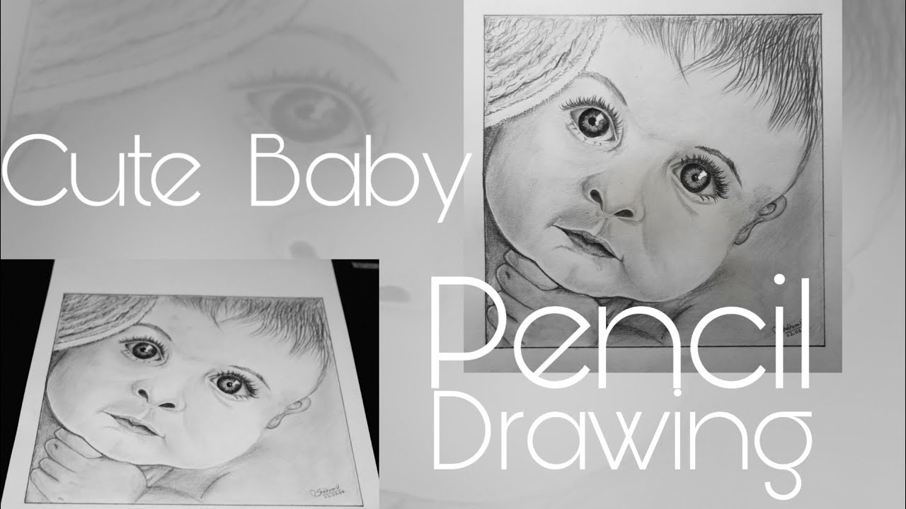 | Cute baby | Pencil Drawing | - YouTube