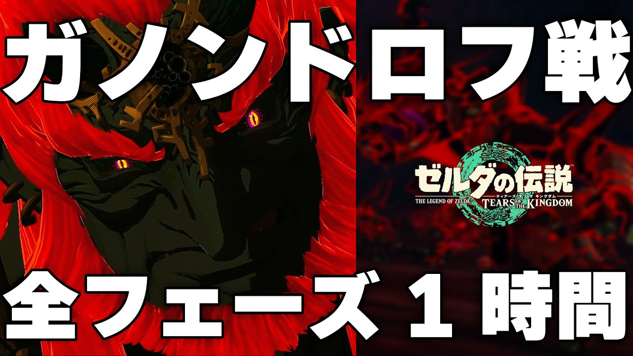 ゼルダの伝説 ティアキン BGM「ガノンドロフ戦 BGM（全フェーズ）」【1時間耐久／ゼルダの伝説 ティアーズオブザキングダム】