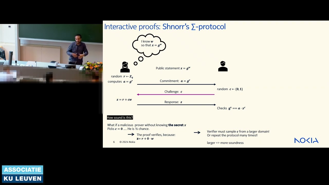 COSIC Course 2024: "Zero knowledge proofs and..." (Emad Heydari Beni, Nokia Bell Labs & COSIC)