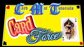Card Force. Card Mat Tutorials.