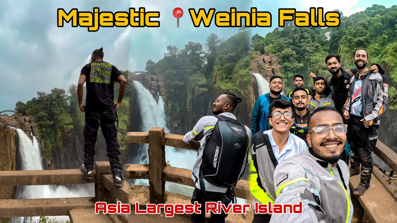 WEINIA FALLS MEGHALAYA | LARGEST RIVER ISLAND OF ASIA😍