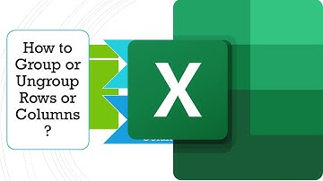 How To Group or Ungroup -Rows or Columns in Excel (Short cut with live example) ?