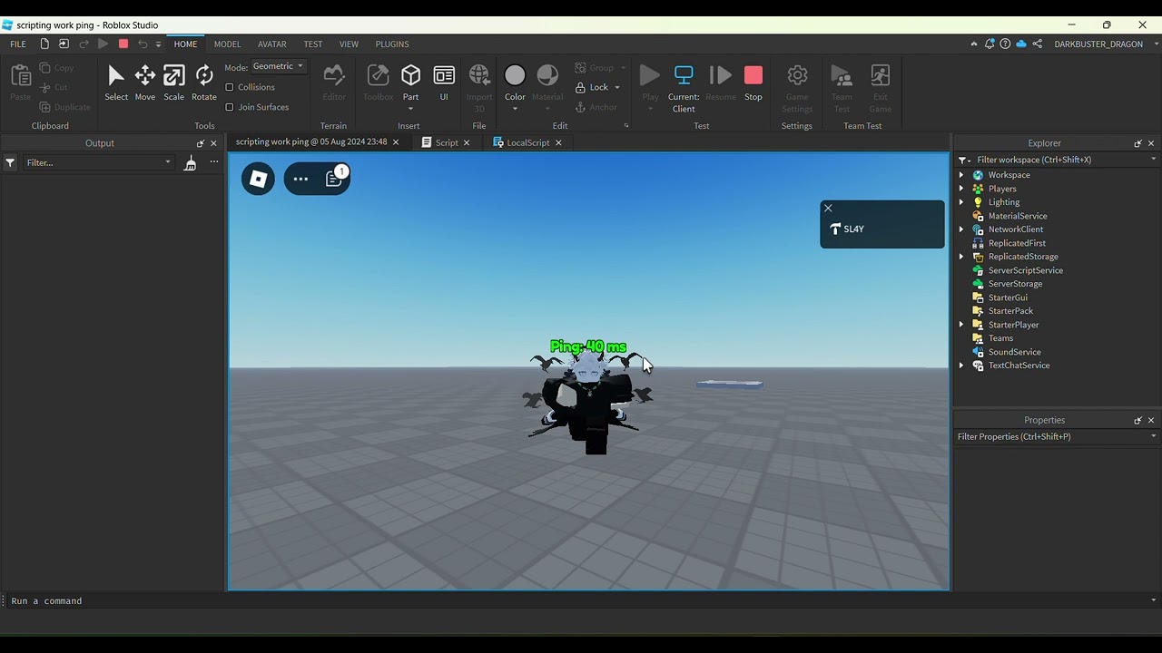Roblox Studio Ping System Lua Script Showcase YouTube 
