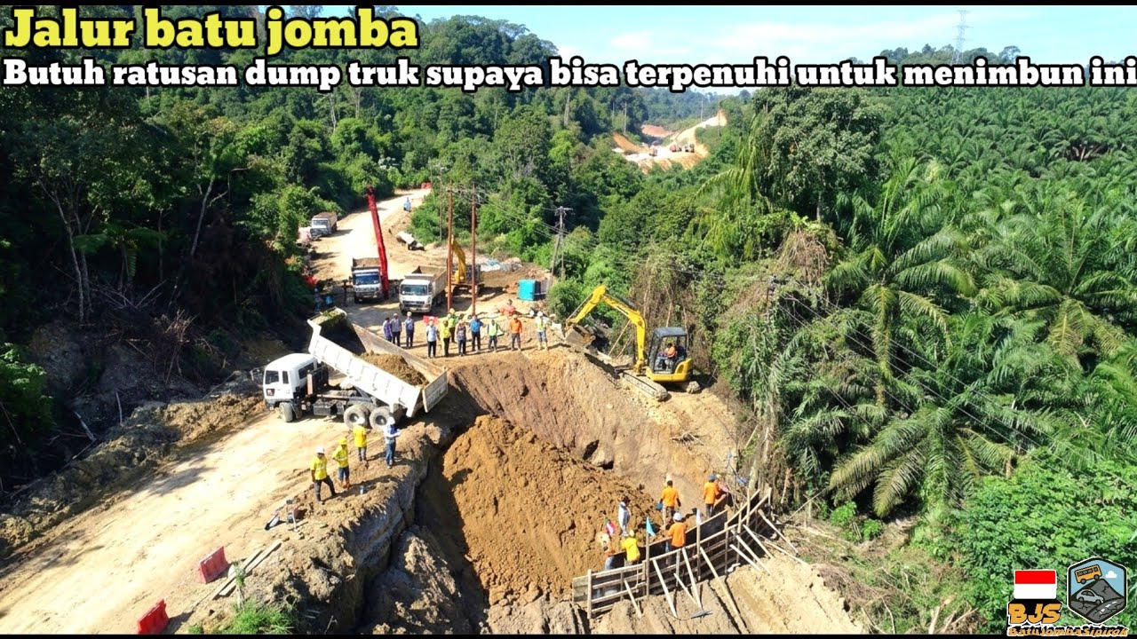 Jalur batu jomba‼️Butuh ratusan dump truk supaya bisa terpenuhi untuk menimbun ini