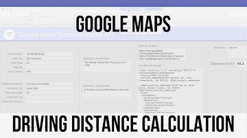 Google Maps Driving Distance Calculation | FileMaker 14 Videos