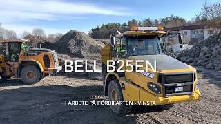 Bell B25EN vägdumper i arbete