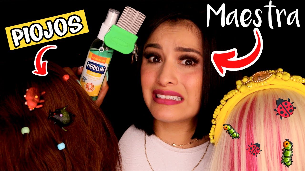 🐛🕷 ¡BROTE de PIOJOS en la Escuela!🤮 La MAESTRA te los QUITA 🦗🦂 ASMR en ESPAÑOL I Ges ASMR