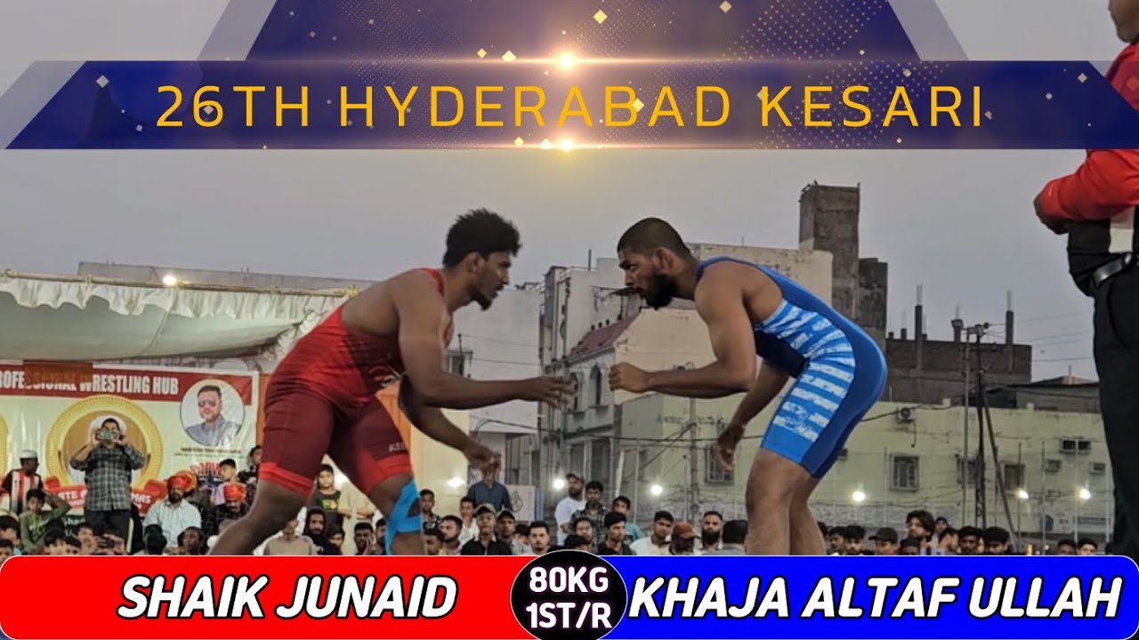 Junid R SHAIK JUNAID (R) VS KHAJA ALTAF ULLAH (B) - 80KG 1ST/R - HYDERABAD ...