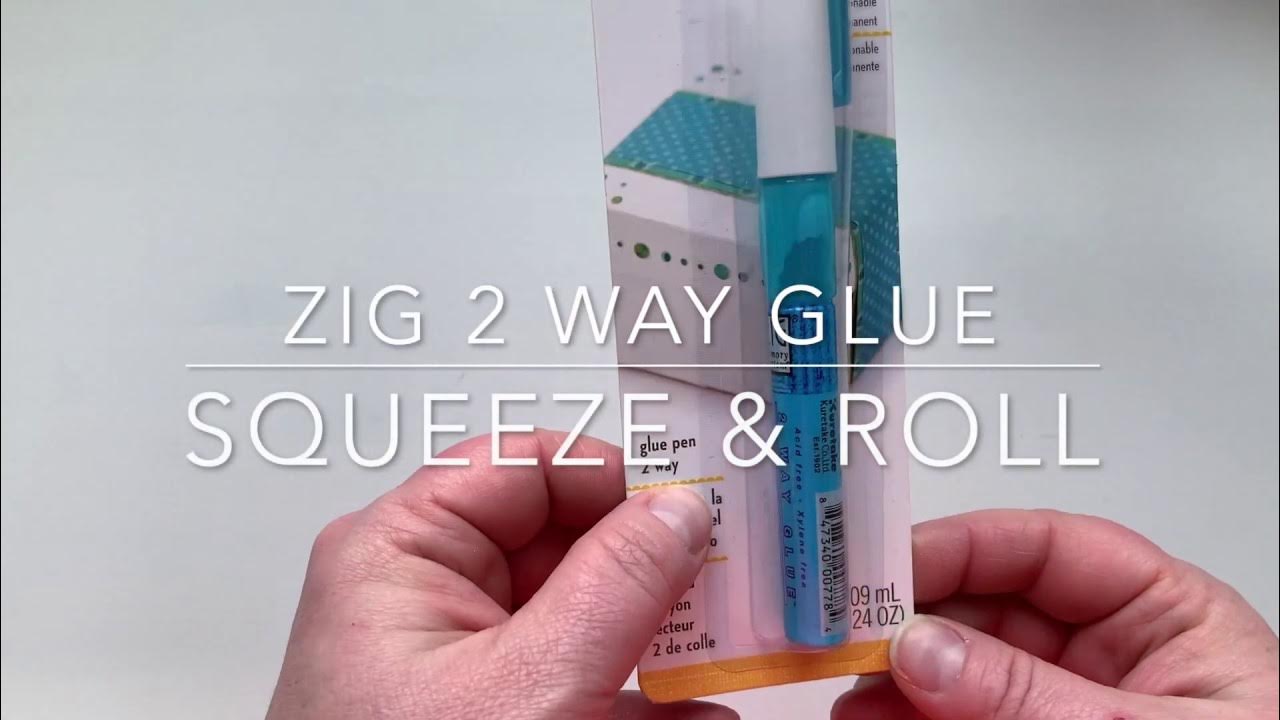 How to use Zig 2-Way Glue Pen - Squeeze and Roll 