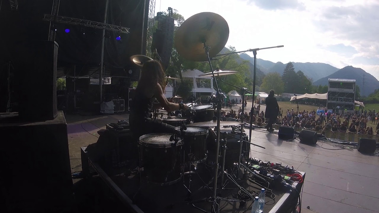 Nikitas Mandolas W.E.B Live Drum Cam at MetalDays 2019