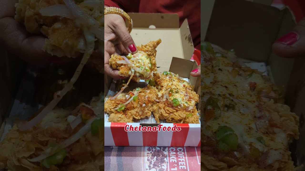 KFC Chizza Is Back Yay Or Nay Pizza Unboxing Chicken Cheese Shorts Streetfood