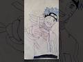 drawing Naruto from Naruto shipudden with a kunai #anime #art #naruto shippuden #subscribe