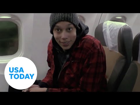 Brittney Griner reacts to release from Russian prison during swap | USA TODAY