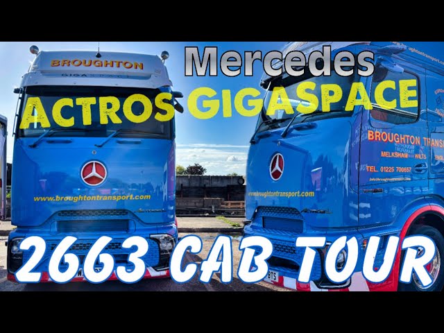 Mercedes 2663 Actros GigaSpace - mini cab tour.