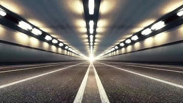 Abstract Speed Highway Road Tunnel 01 Stock Motion Graphics
