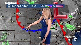 Tuesday Late PM Forecast: Partly cloudy, with warm days ahead