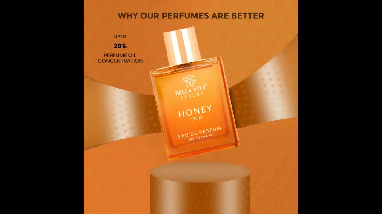 Honey oud perfume ads animation in after effect, 