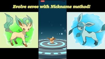 How to evolve eevee into Leafeon and Glaceon without lures (nickname technique)