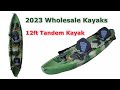 2023 Wholesale Kayaks For Sale - #TandemKayak (Happiness 3 VK-70) with New Seal Hatch #fishingkayak