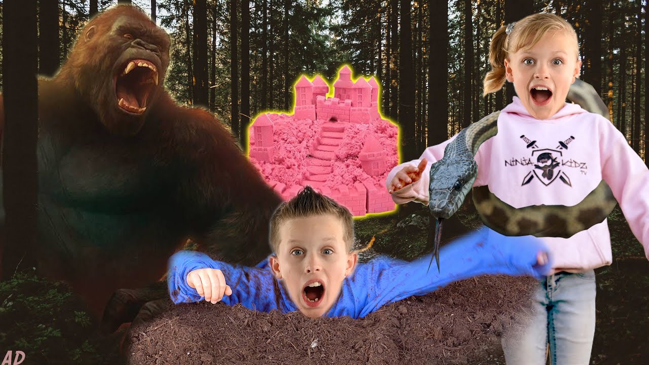 Kinetic Sand Mystery Jungle Adventure!