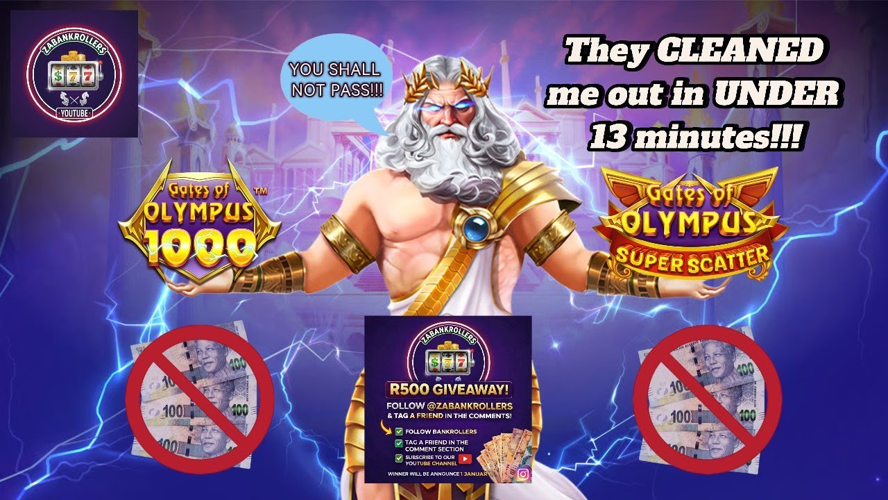 I GOT CLEANED OUT IN UNDER 13 MINUTES!!! Giveaway is LIVE!! - Gates of Olympus 1000 & Super Scatter!