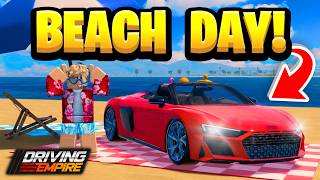 We Went To The BEACH In Driving Empire! screenshot 5
