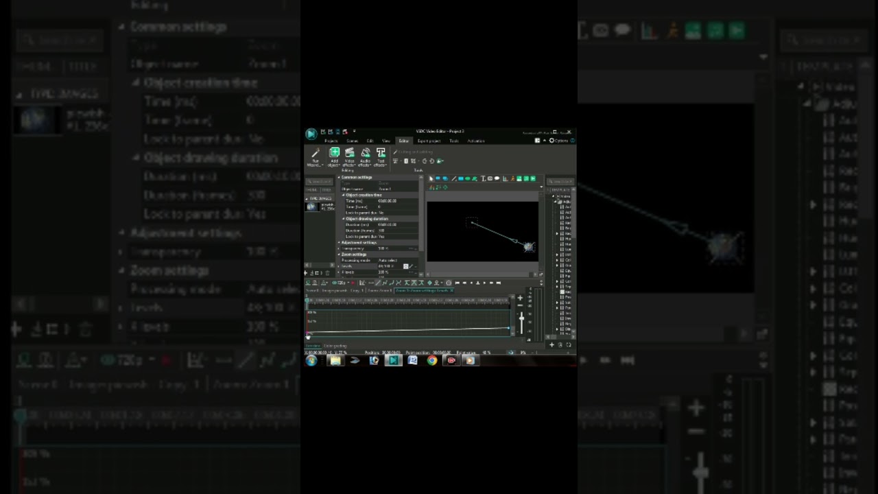 how to make movement earth in vsdc video editor 