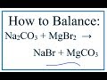 Balancing Double Displacement Reactions