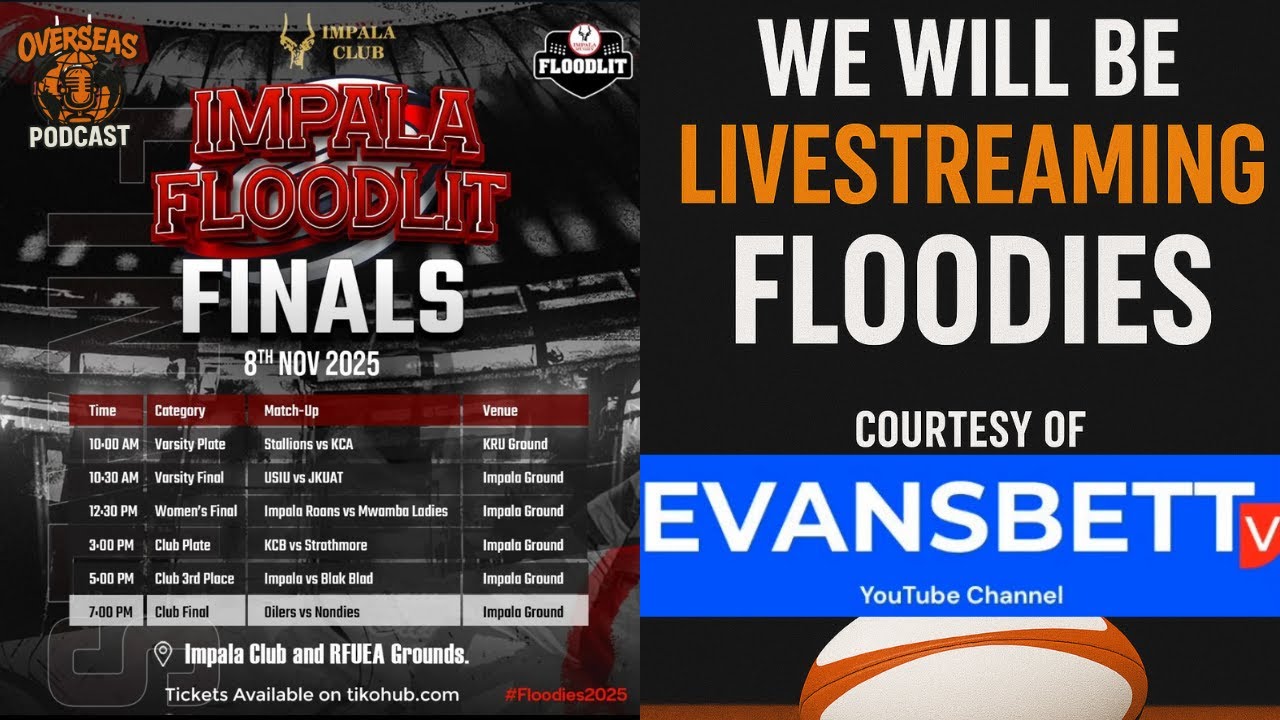 IMPALA FLOODLIT FINALS 8th NOVEMBER LIVESTREAM