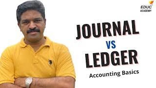 Difference between Journal and Ledger | Accounting Basics | for  Commerce Students, CA/CMA/CS