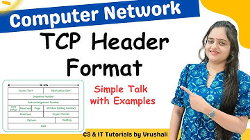 CN 22 : TCP Header Format | Explain with Example