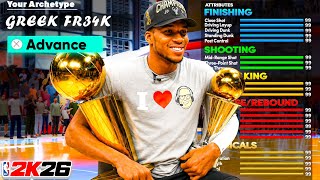 FINALS MVP Giannis Antetokounmpo BUILD is a MONSTER in REC on NBA 2K26!