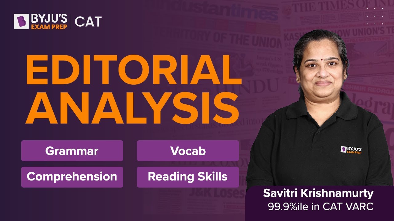 The Hindu Editorial Analysis by Savitri Ma'am | The Guardian, The Aeon & E- Magazine | BYJU'S CAT