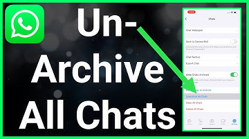 Hoe je alle chats op WhatsApp kunt dearchiveren