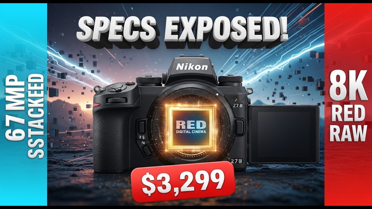 Nikon Z7 III Specs EXPOSED: 67MP, 8K RED RAW & $3,299 Price?