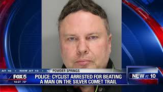 Police say cyclist arrested for beating a man on the Silver Comet Trail