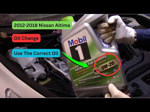 How To Change The Oil & Filter 2012-2018 Nisan Altima