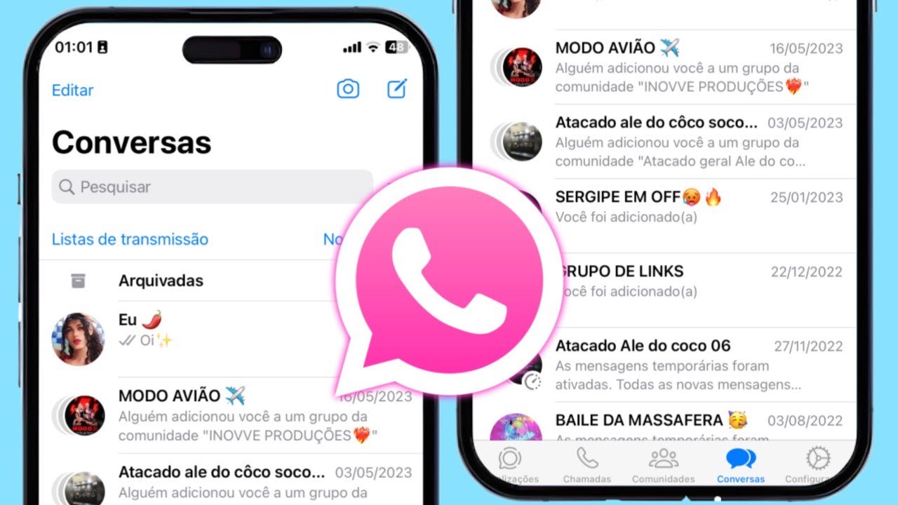 WHATSAPP ESTILO IPHONE NO ANDROID 2020 🥳 Nova atualização - YouTube