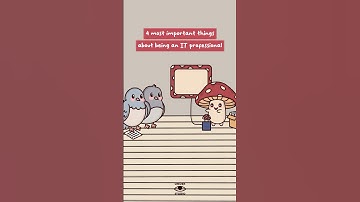 How To Be An IT Professional 😏 Mushie & Birdies | Animation Meme | Original Audio: @ClickUpComedy